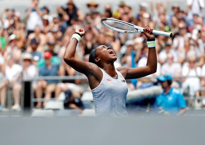 Coco Gauff, durante el Abierto de Australia 2020 (Foto: EFE).