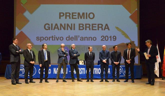 Los premios Gianni Brera se entregaron en Milán en 2019 con José Ángel Iribar allí presente (Foto: Real Madrid).