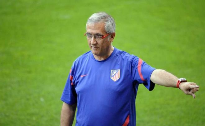 Gregorio Manzano, en su etapa como entrenador del Atlético de Madrid (Foto: AFP).