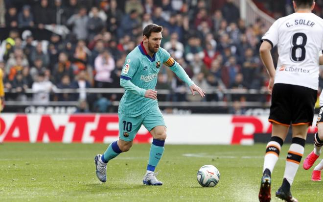 Leo Messi, durante el Valencia-Barcelona (Foto: FCB)
