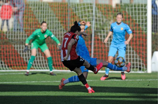 Lucía García ha marcado el único gol del choque (Foto: Athletic Club).