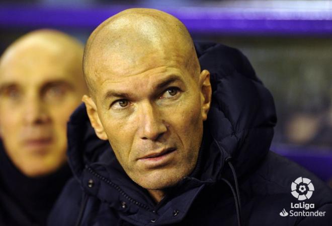Zidane, en el partido ante el Real Valladolid (Foto: LaLiga).
