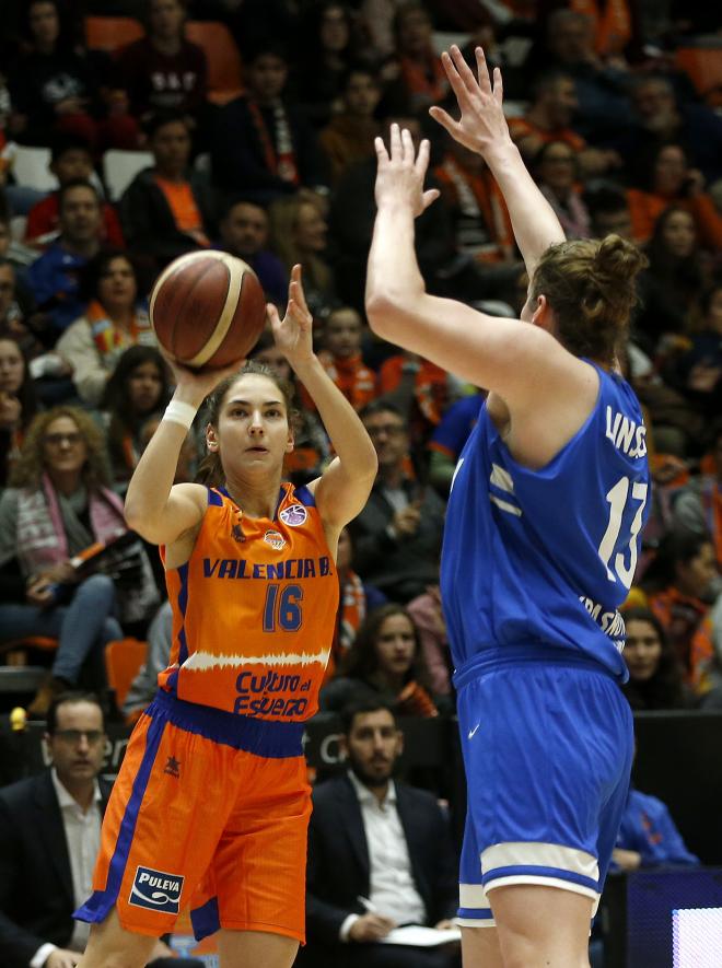 Valencia Basket dominó de principio a fin la vuelta de los octavos de final de la Eurocup Women y en