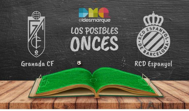 Posibles onces del Granada-Espanyol.