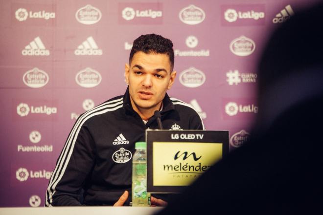 Hatem Ben arfa, en su presentación como nuevo jugador blanquivioleta (Foto: Real Valladolid).