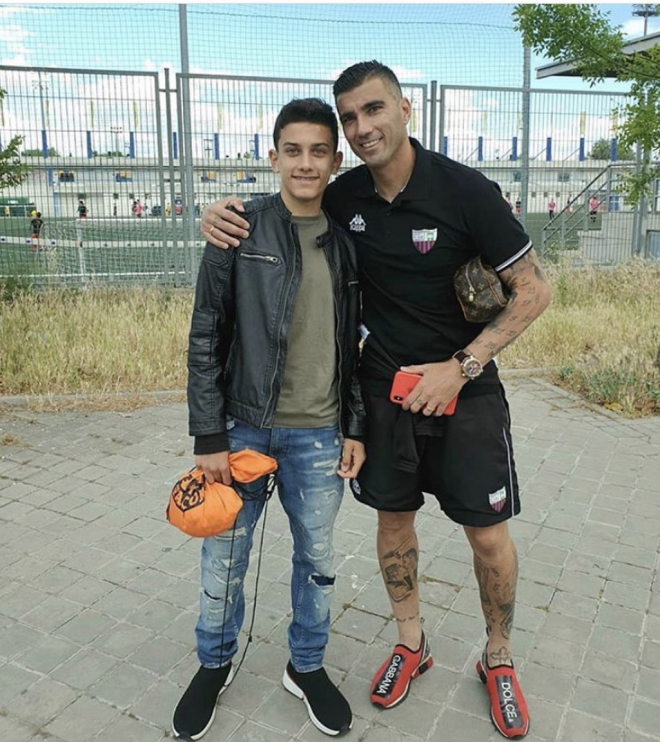 José Antonio Reyes, con su hijo mayor que se llama como él (Foto: Instagram).