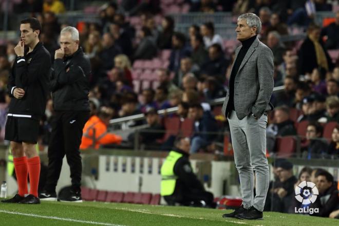 Setién, ante el Leganés (Foto: LaLiga).