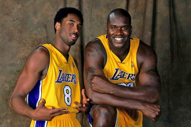 Kobe Bryant y Shaquille O'Neal, durante su etapa en los Lakers.