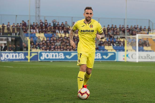 Paco Alcácer, en su presentación como nuevo jugador del Villarreal.