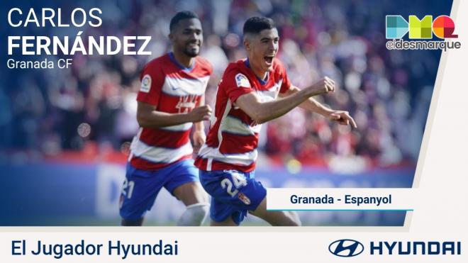 Carlos Fernández, jugador Hyundai del Granada-Espanyol.
