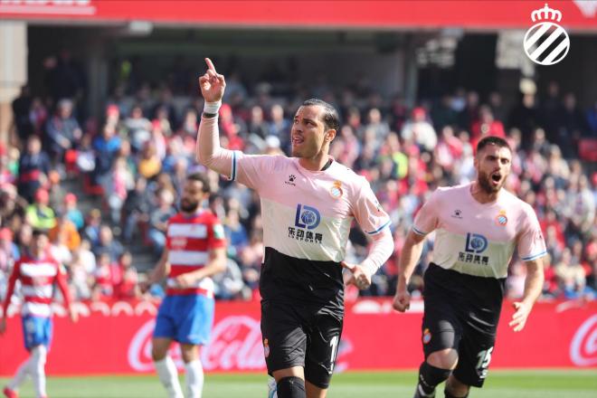 RDT celebra su gol ante el Granada (Foto: RCDE).