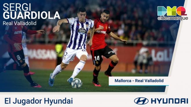 Sergi Guardiola, Jugador Hyundai del Mallorca-Valladolid.