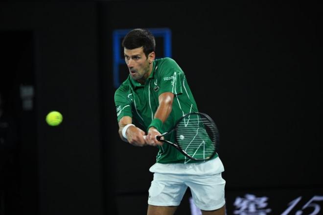 Djokovic, durante la final del Open de Australia.