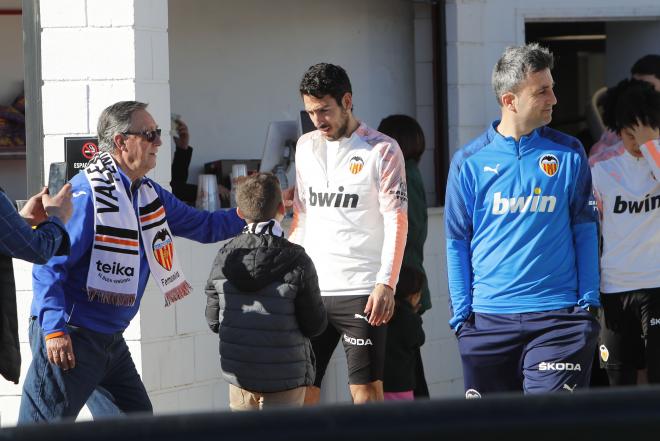 Entrenamiento del Valencia CF sin Garay (Foto: David González)