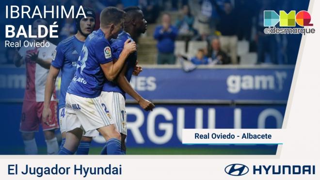 Ibra, jugador Hyundai del Oviedo-Albacete.