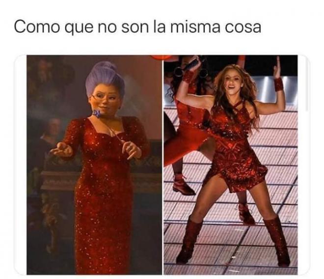 También ha habido memes sobre el vestido de Shakira.