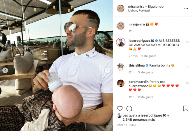 Jesé Rodríguez y Janira Barm muestran en Instagram lo enamorados que están.