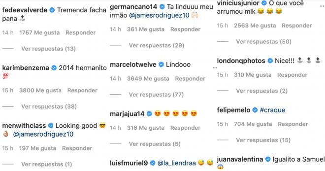 Algunos comentarios por el nuevo peinado de James Rodríguez, jugador del Real Madrid (Fotos: Insta