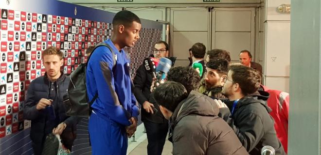 Alexander Isak, goleador de la Real en el Santiago Bernabéu.