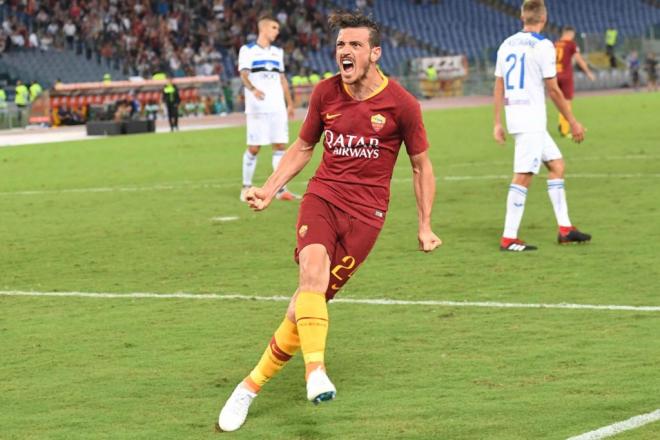Florenzi celebra un gol contra el Atalanta con la Roma (Foto: Rivista La Roma)