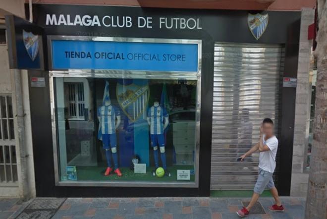 La fachada de la tienda oficial de Fuengirola, ya cerrada (Foto: Google).