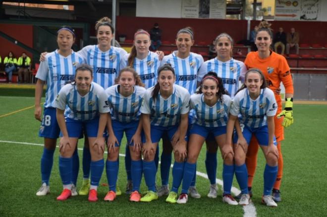 El once del Málaga Femenino ante el Cáceres (Foto: Málaga CF).