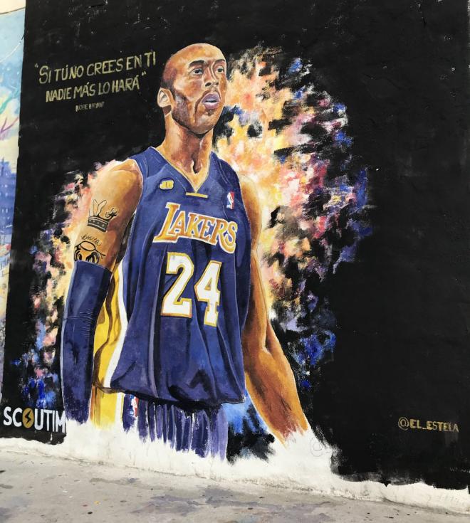 Mural de Kobe Bryant (Foto: Carlos Rosique)