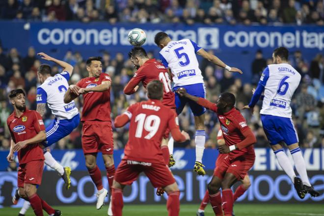 Último encuentro del Real Zaragoza sin encajar goles en La Romareda (Foto: Dani Marzo).