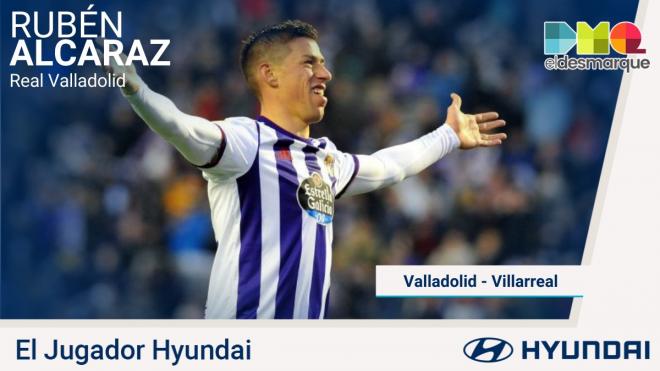 Rubén Alcaraz, jugador Hyundai del Real Valladolid-Villarreal.