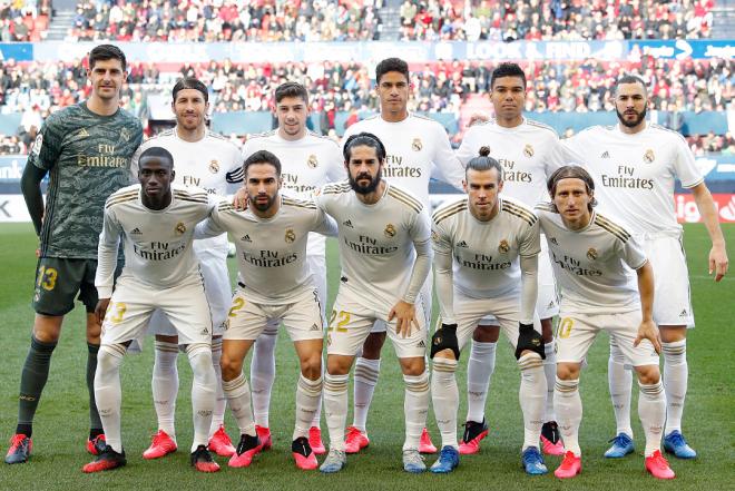 Alineación titular del Real Madrid ante Osasuna (Foto: Real Madrid).