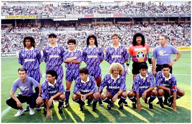 Once titular del Real Valladolid en la temporada 1991/1992.