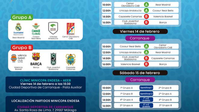 Calendario completo de la Minicopa Endesa (Foto: ACB).