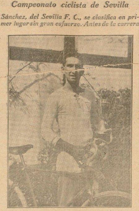 Sánchez, del equipo de ciclismo (Foto: Área Historia SFC).