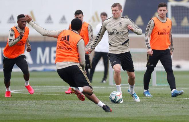 Sesión de entrenamiento del Real Madrid (Foto: RMCF).