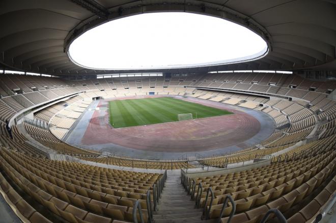 Imagen del Estadio de La Cartuja, que albergará la final de Copa del Rey (Foto: Kiko Hurtado).