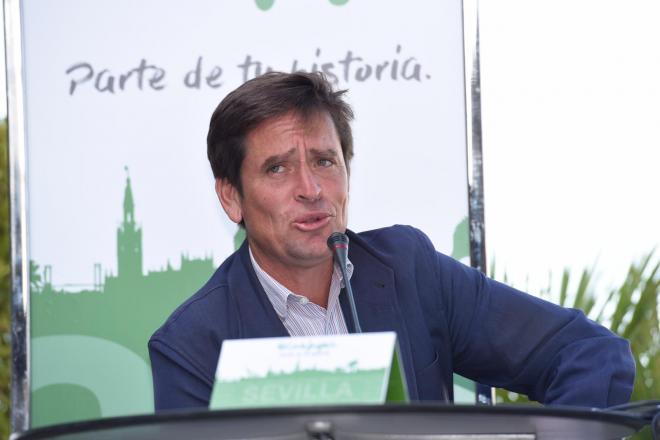 Eduardo Dávila Miura, durante el acto en El Corte Inglés.