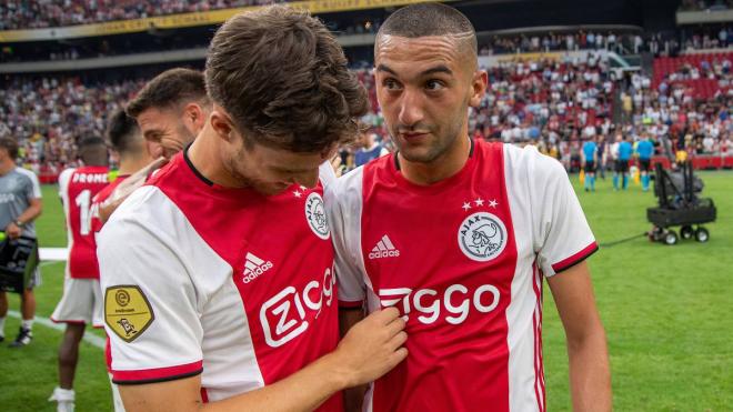 Ziyech en un partido con el Ajax (foyo:EFE).