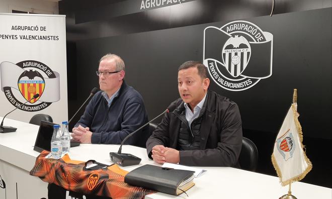 Anil Murthy, en la Agrupación de Peñas del Valencia CF.