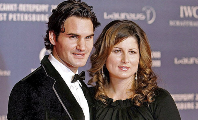 Roger Federer, junto a su mujer, Mirka Vavrinec (Foto: EFE).
