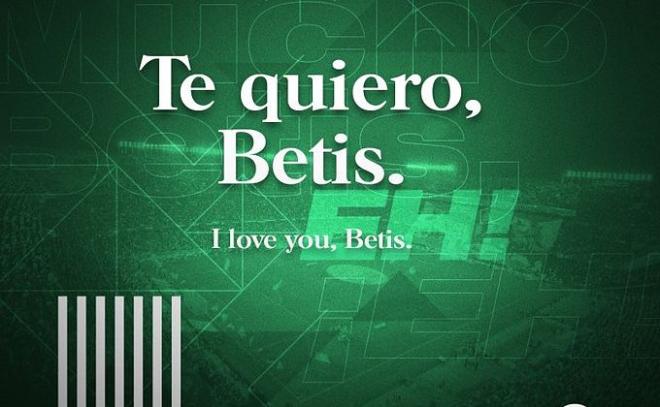 Mensaje del Betis.