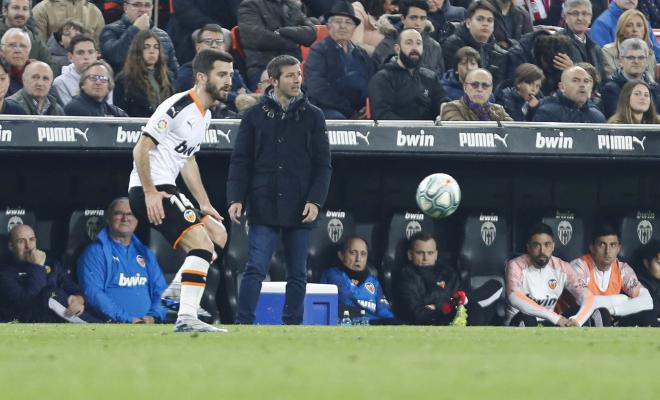 Celades y Gayà en el último partido contra el Atlético de Madrid (Foto: David González)