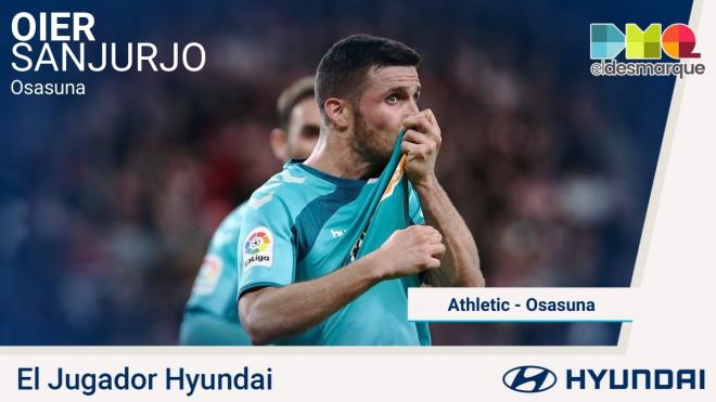 Oier, jugador Hyundai del Athletic-Osasuna.