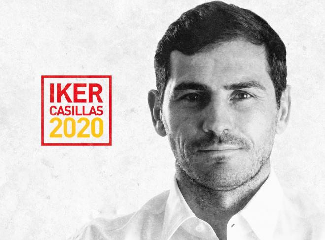 La imagen de la candidatura de Iker Casillas en 2020.