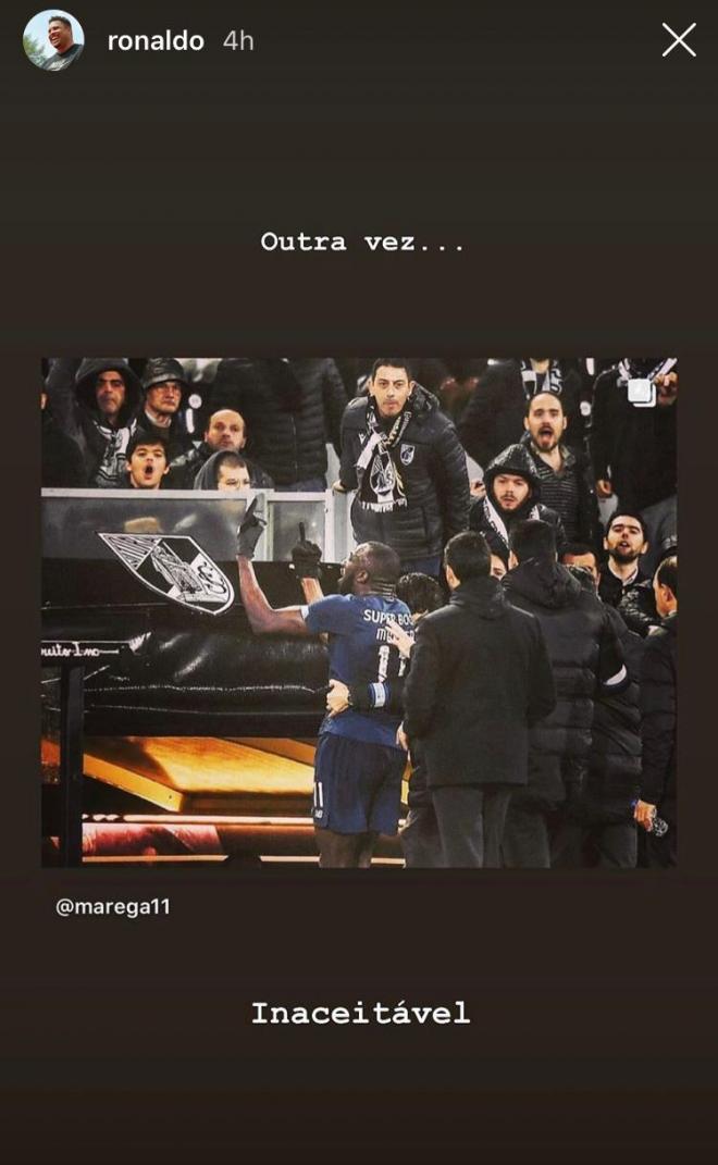 Mensaje de apoyo de Ronaldo Nazário a Moussa Marega.
