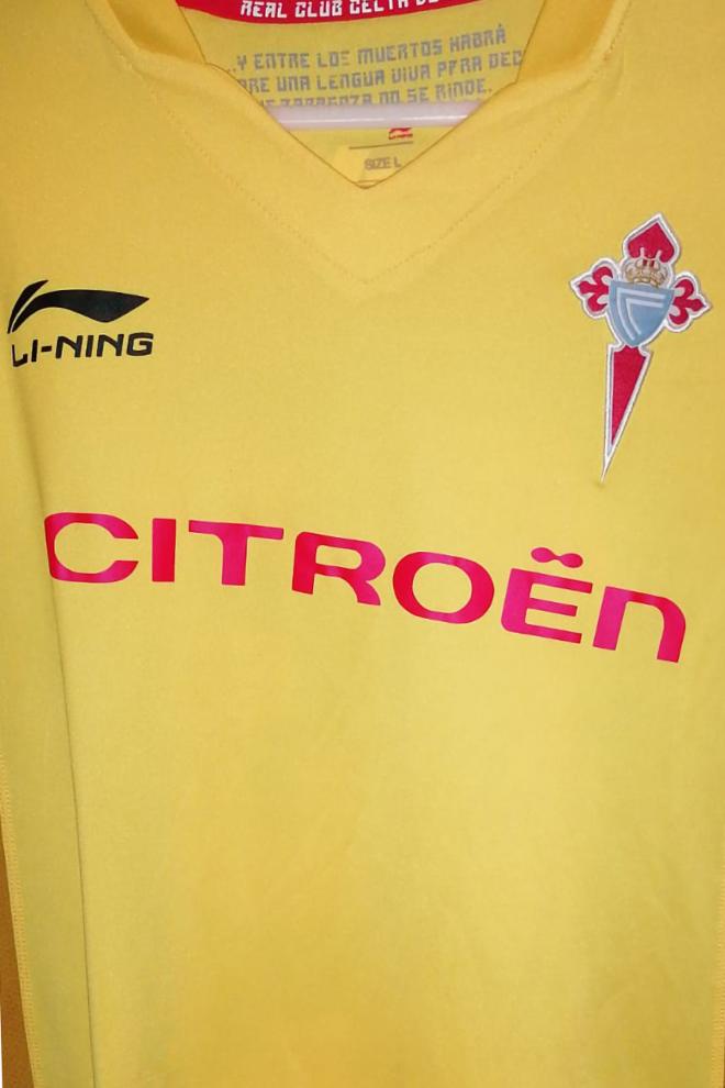 Camiseta del Celta con la leyenda del Real Zaragoza (Foto: ElDesmarque).