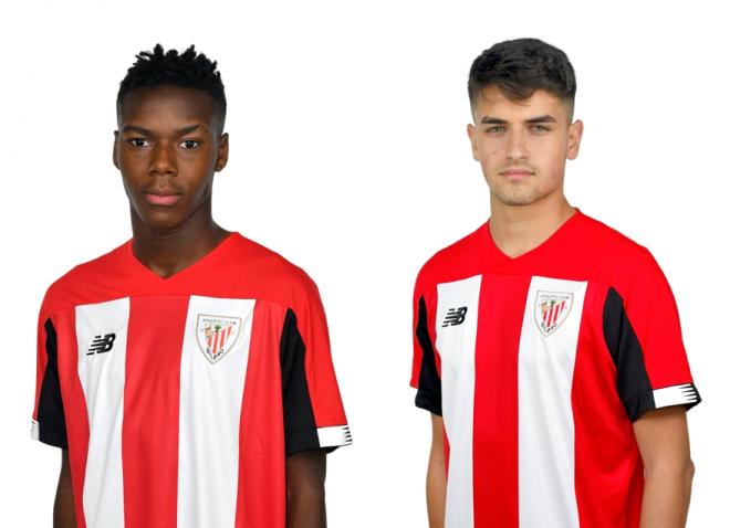 Nico Williams y Beñat Prados, dos jóvenes perlas de la cantera de Lezama (Foto: Athletic Club).