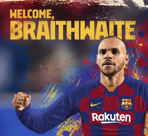 Braithwaite, nuevo jugador del Barcelona (Foto: FCB).