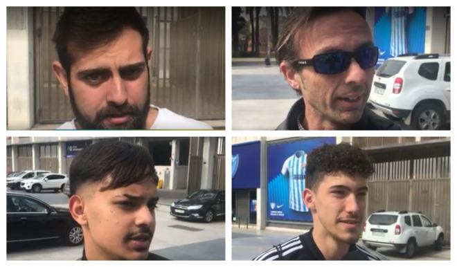 Cuatro aficionados del Málaga dan su opinión acerca de la decisión de la jueza de apartar a Al-T