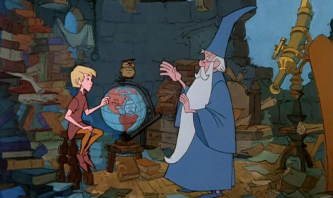 Fotograma de Merlin el Encantador de Disney (1965)