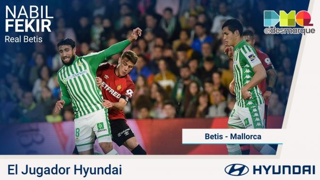 Nabil Fekir, jugador Hyundai del Betis-Mallorca.